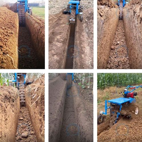 Hand held single chain trenching machine