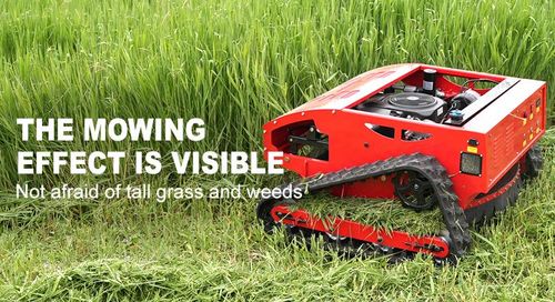 Tracked lawn mower