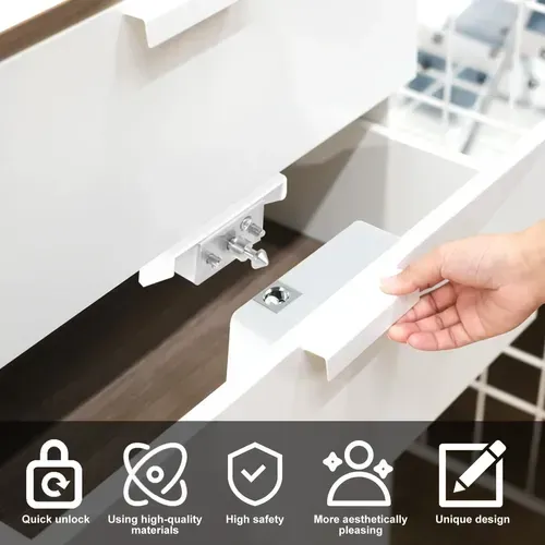NFC drawer lock, keyless electronic smart wireless locker lock, suitable for home and office.
