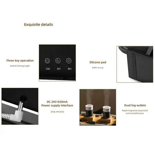 2025 Jellyfish Retro Ship Smart Jellyfish Humidifier Diffuser Portable Electric Ultrasonic Aroma Diffuser With Remote Contro