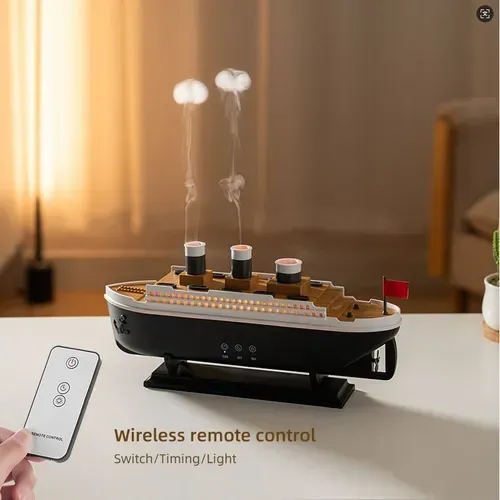 2025 Jellyfish Retro Ship Smart Jellyfish Humidifier Diffuser Portable Electric Ultrasonic Aroma Diffuser With Remote Contro