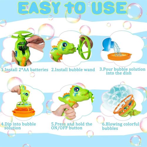 Handheld fully automatic bubble blowing gun
