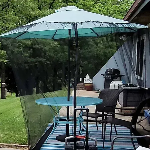 Outdoor mosquito net cover with zipper