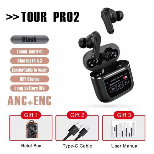 Tour Pro2 Intelligent Full Touch Screen TWS Earphones