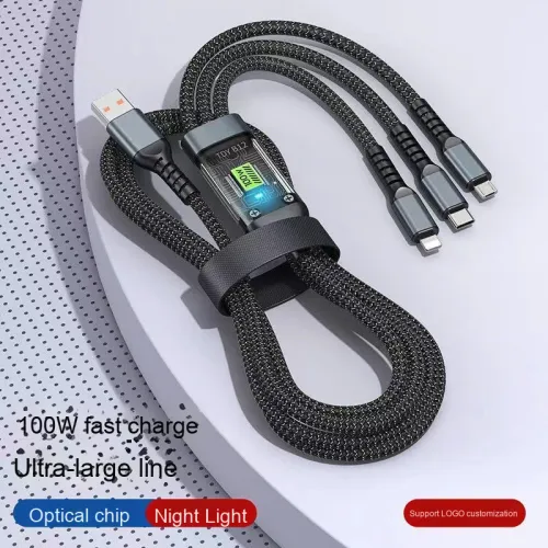 Three in one charging cable