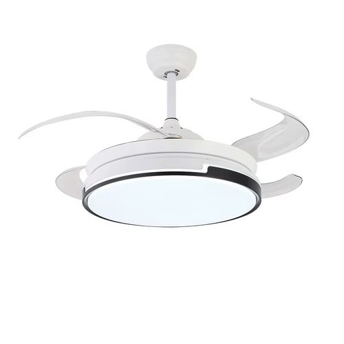 Modern New Style Absorb Dome Light Invisible Fan Chandelier Living Room Ceiling Fan Lamp