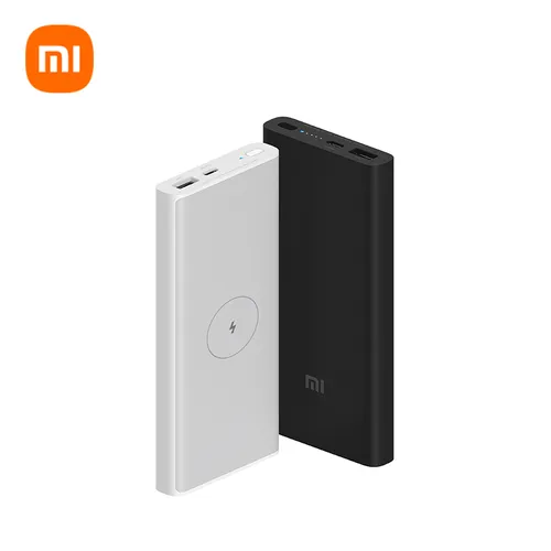 Xiaomi Wireless Power Bank 10000 MA Large Capacity 10W Small Portable Fast Charging Mini Portable Mobile Power WirelessXiaomi W Wired Fast Charging Suitable for Apple iPhone
