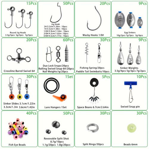 410pcs Ultimate Fishing Accessories Set
