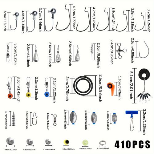 410pcs Ultimate Fishing Accessories Set
