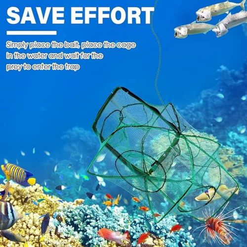 Auto-Foldable The Magic Foldable Fishing Trap Strengthened Fishing Trap Net（50% OFF）
