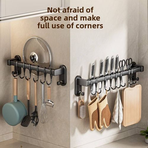 Wall-Mounted Multi-Hook Rack – The Secret to an Organized Kitchen