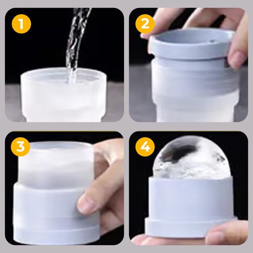 ⏳Meet the Summer Sale 50% OFF❄️ Portable Silicone Ice Ball Maker ❄️(4 in a box)