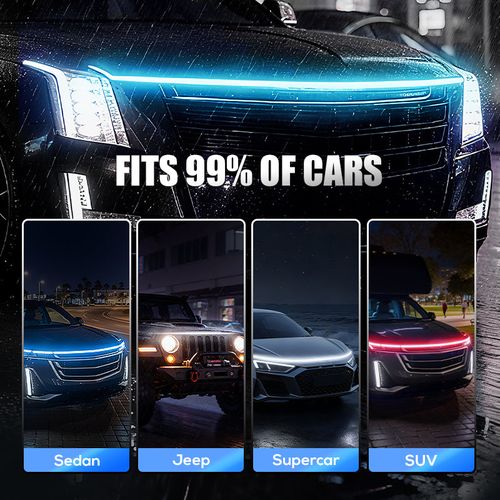 🔥Dynamic Scan HoodBeam Kit 50% OFF! Light up your hood with hypnotic smooth scanning effects! ✨