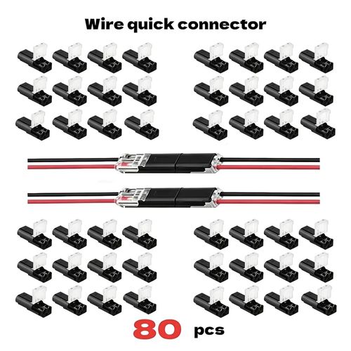 🏆Double-wire Plug-in Connector With Locking Buckle(40Group 80PCS)