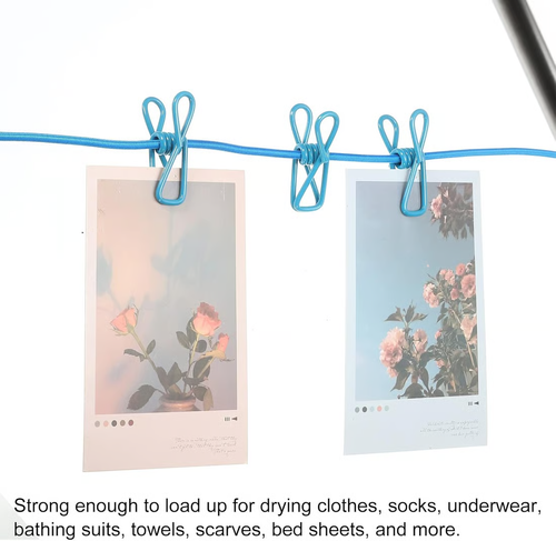 Retractable Portable Clothesline, Travel Clothesline with 12 Clothespins for Indoor Laundry Drying, Outdoor Camping Accessories