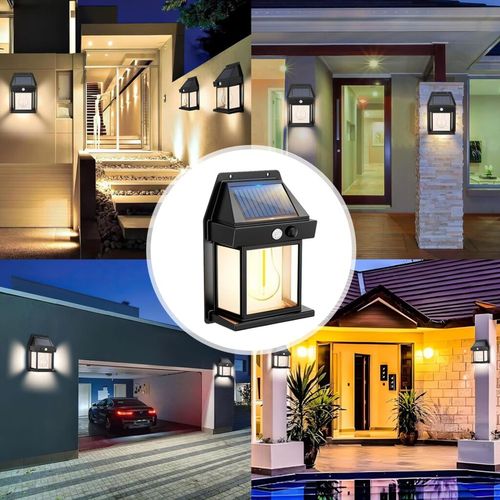 Retro Solar Wall Sensor Light