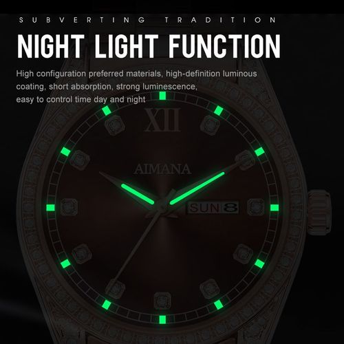 DIAMONDS BLAZE Men's Quartz Watch – Fashionable & Luxurious with Diamond Accents