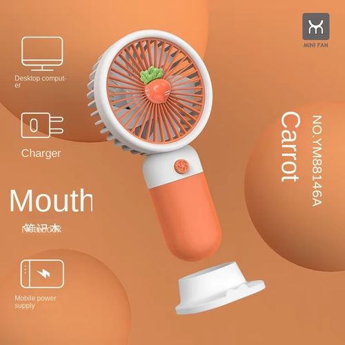 3-in-1 Portable Fan – Cool Air, Phone Stand, and Backup Battery