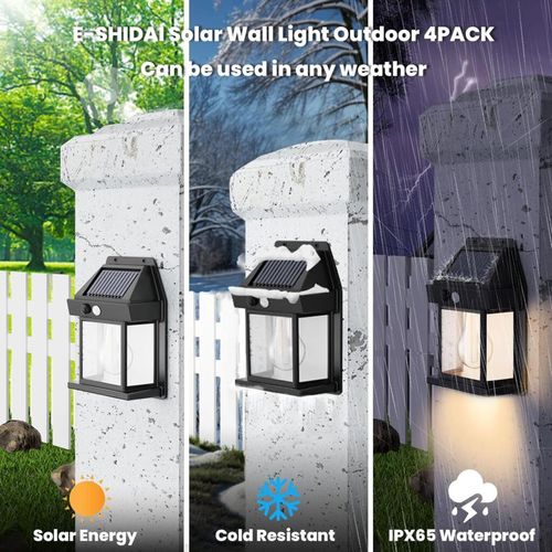 Retro Solar Wall Sensor Light