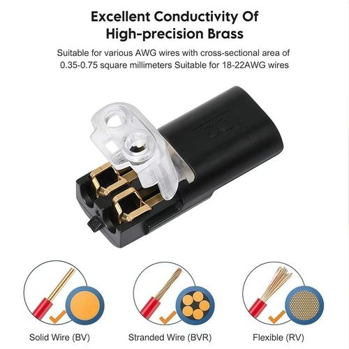 🏆Double-wire Plug-in Connector With Locking Buckle(40PCS)