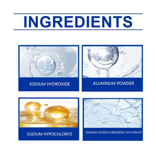 Instant Drain Cleaner – Destroys Clogs & Plaque – Works in Minutes – For Sinks, Drains & Pipes