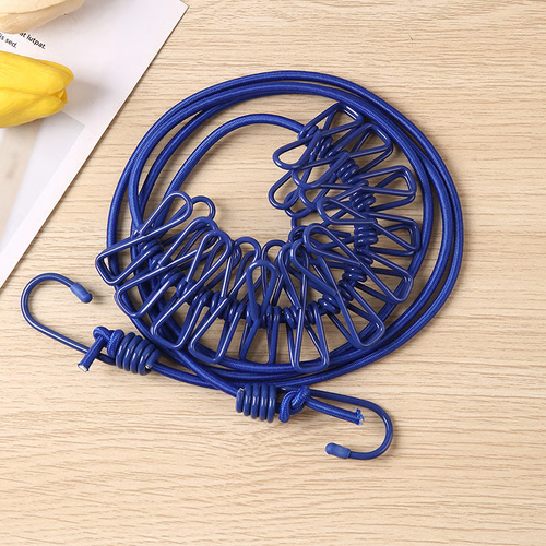 Retractable Portable Clothesline, Travel Clothesline with 12 Clothespins for Indoor Laundry Drying, Outdoor Camping Accessories