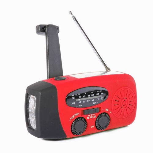 6-in-1 Solar Radio Keeps You  CONNECTED • CHARGED • SAFE