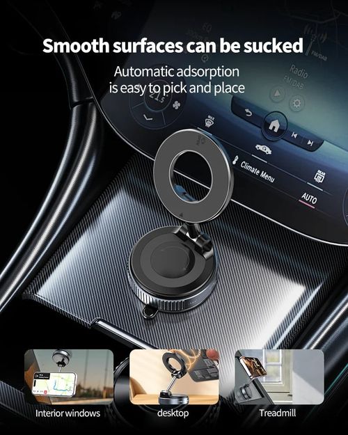 Tired of Car Phone Holders That Can't Hold? This One Has Dual Magnets & Strong Suction Base