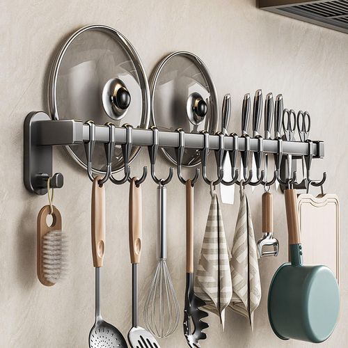 Wall-Mounted Multi-Hook Rack – The Secret to an Organized Kitchen