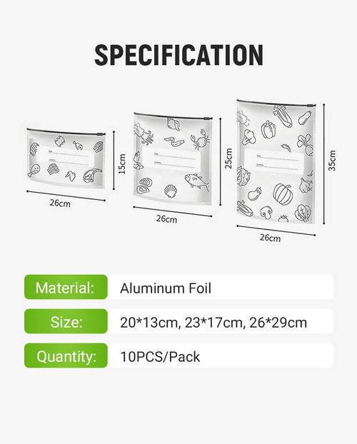 Your Leftovers Get Freezer Burn Because of Weak Seals – Our Aluminum Bags Lock Freshness Tight