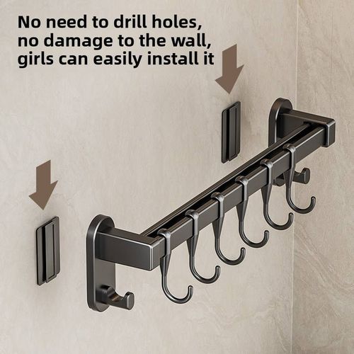 Wall-Mounted Multi-Hook Rack – The Secret to an Organized Kitchen