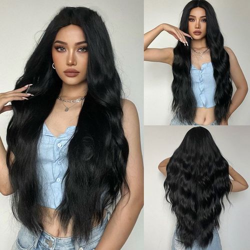 💇Gorgeous Fluffy Long Curly Wig – Natural, Comfortable & Adjustable!