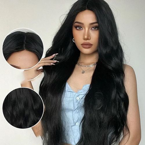 💇Gorgeous Fluffy Long Curly Wig – Natural, Comfortable & Adjustable!