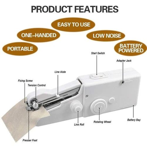 👊Best-selling portable handheld automatic sewing machine