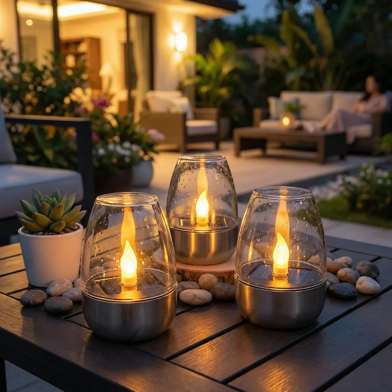 LED Solar Candle Light – Flameless & Weatherproof for Outdoor Use
