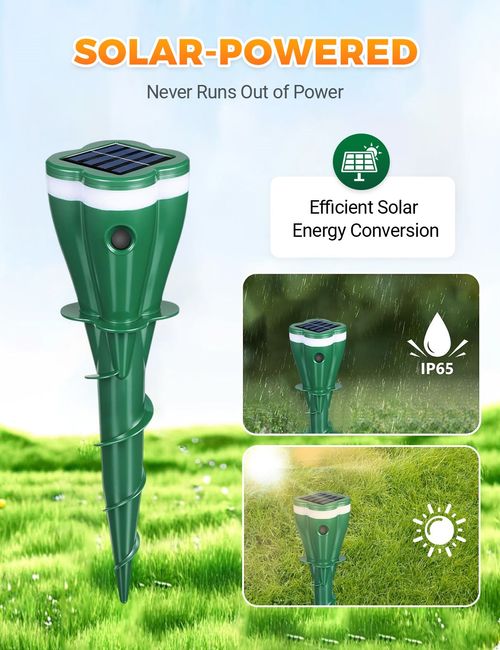 Hot Sale 50% OFF☘️Solar Powered Waterproof Animal Repellent