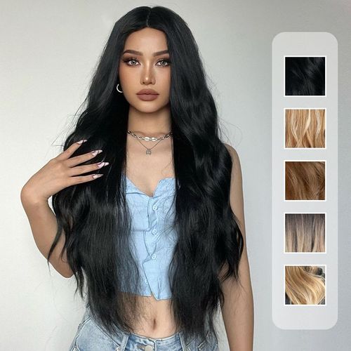 💇Gorgeous Fluffy Long Curly Wig – Natural, Comfortable & Adjustable!