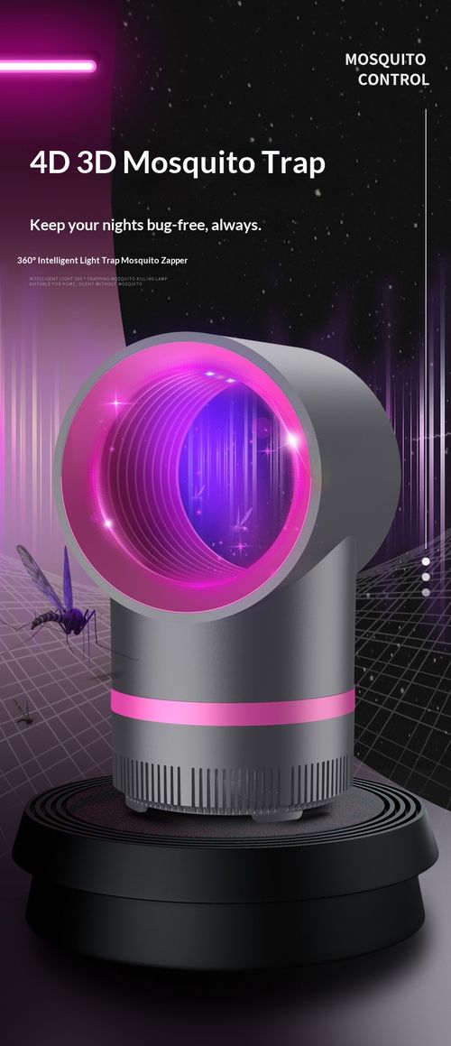 Quiet Mosquito Killer Lamp – 360° Light Trap with Strong Wind Suction – Safe & Effective