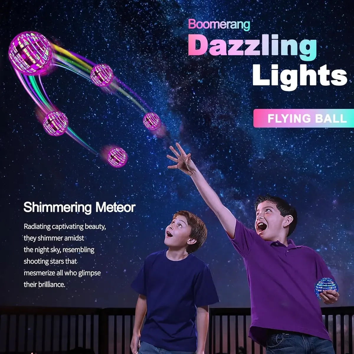 MagicFloater – 360° Flying Ball | Gesture Controlled | LED Show