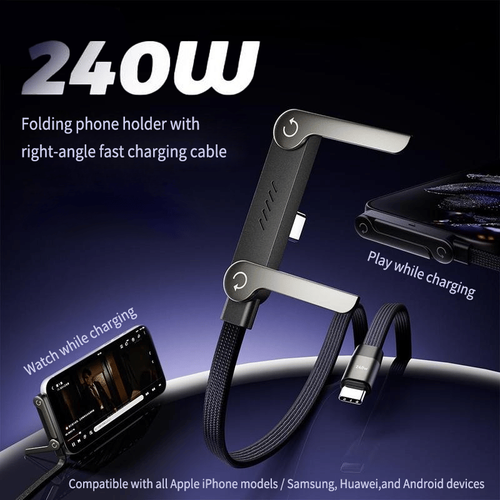 Hate Holding Your Phone While It Charges? This Foldable Stand Sets You Free