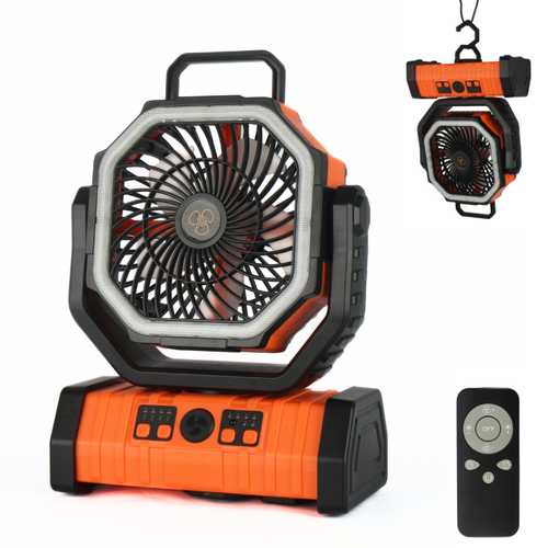 Outdoor portable magnetic water mist fan