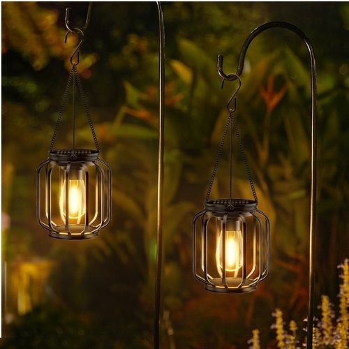 Metal hanging solar light outdoor light