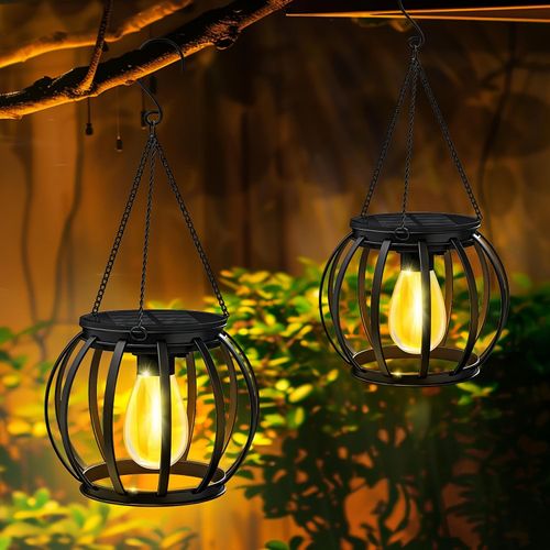 Metal hanging solar light outdoor light