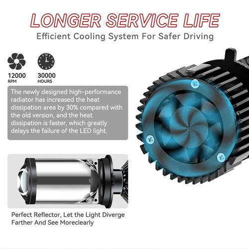 Y6D lens high and low beam integrated suitable for car and motorcycle H4 universal headlight LED headlight super bright spotlight