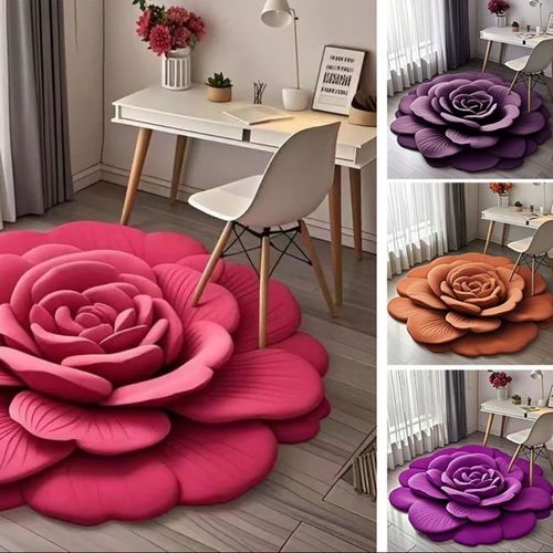 Tapis de sol Floral Plush &amp; Diatomaceous Earth