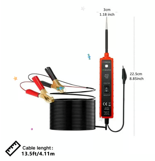 🎁Car Electric Circuit Tester, 6-24V DC Automotive Multifunctional Drive Test Pen, Car Short Circuit Open Circuit Leakage Detection Tool
