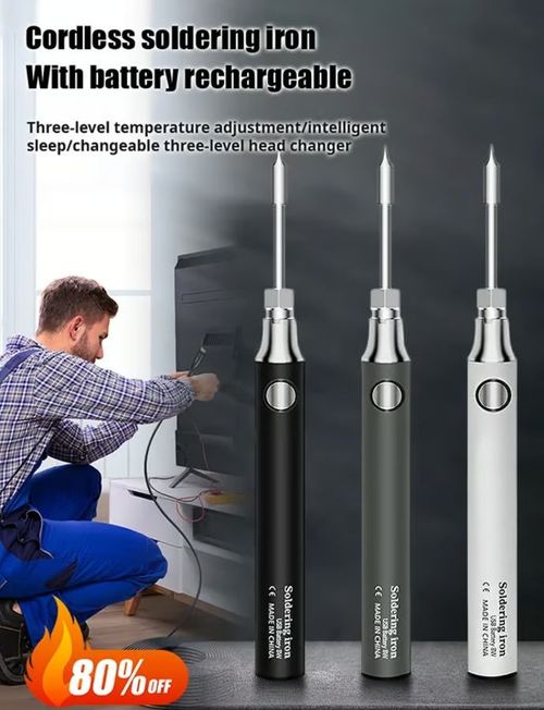 Wireless Portable Rechargeable Soldering Iron Set