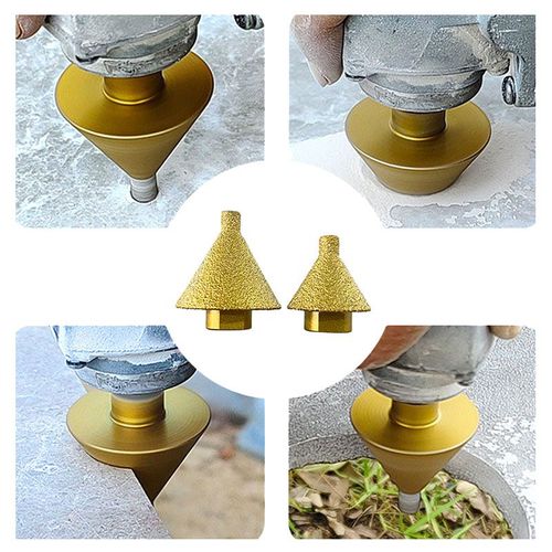 38mm, 50mm M10  combination angle grinder diamond chamfer drill bit punching expansion tile ceramic bevel hole trimming thread drill bit