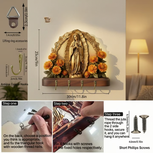 Our Lady of Perpetual Help Wall Key Holder