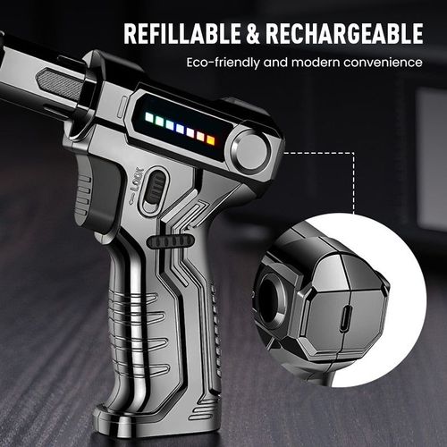 🔥 Refillable Adjustable Butane Torch Lighter – Tame the Fire, Master Your Craft! 🔧✨